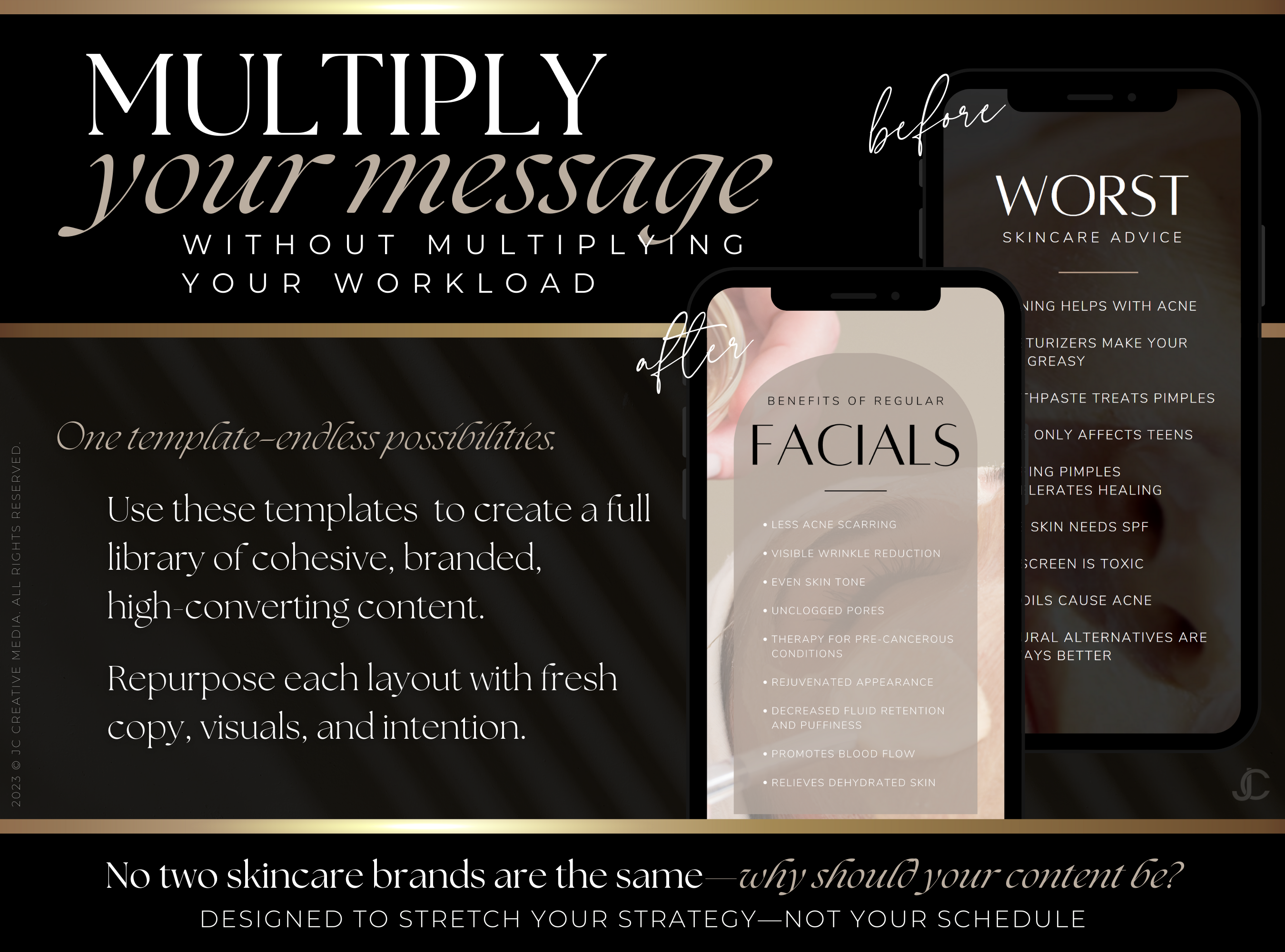 21 Spa/Esthetician Skincare Marketing Reels Templates