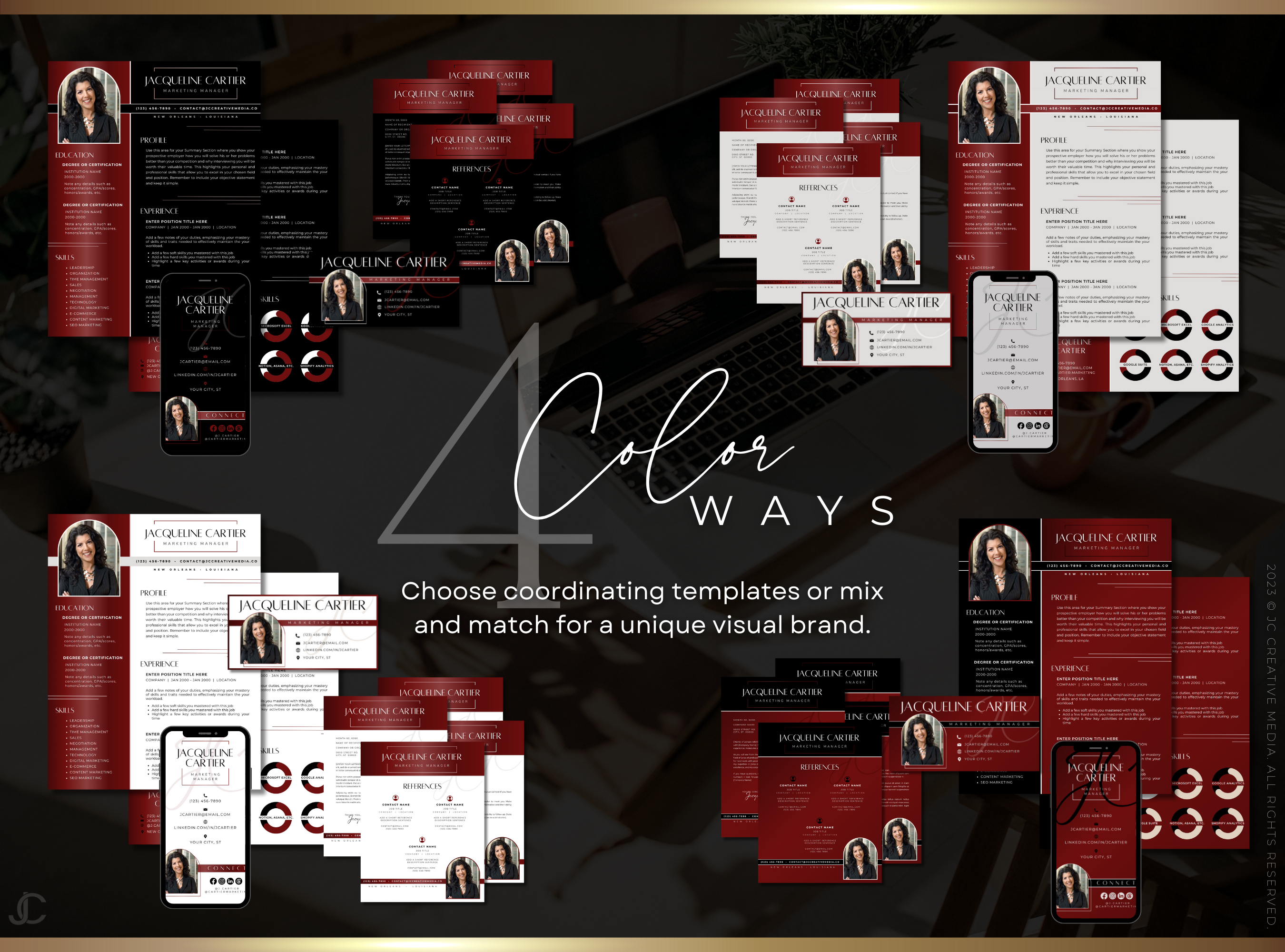 Designer Resume™ Suite (Canva Templates) | Aesthete Collection™ Vogue Edition