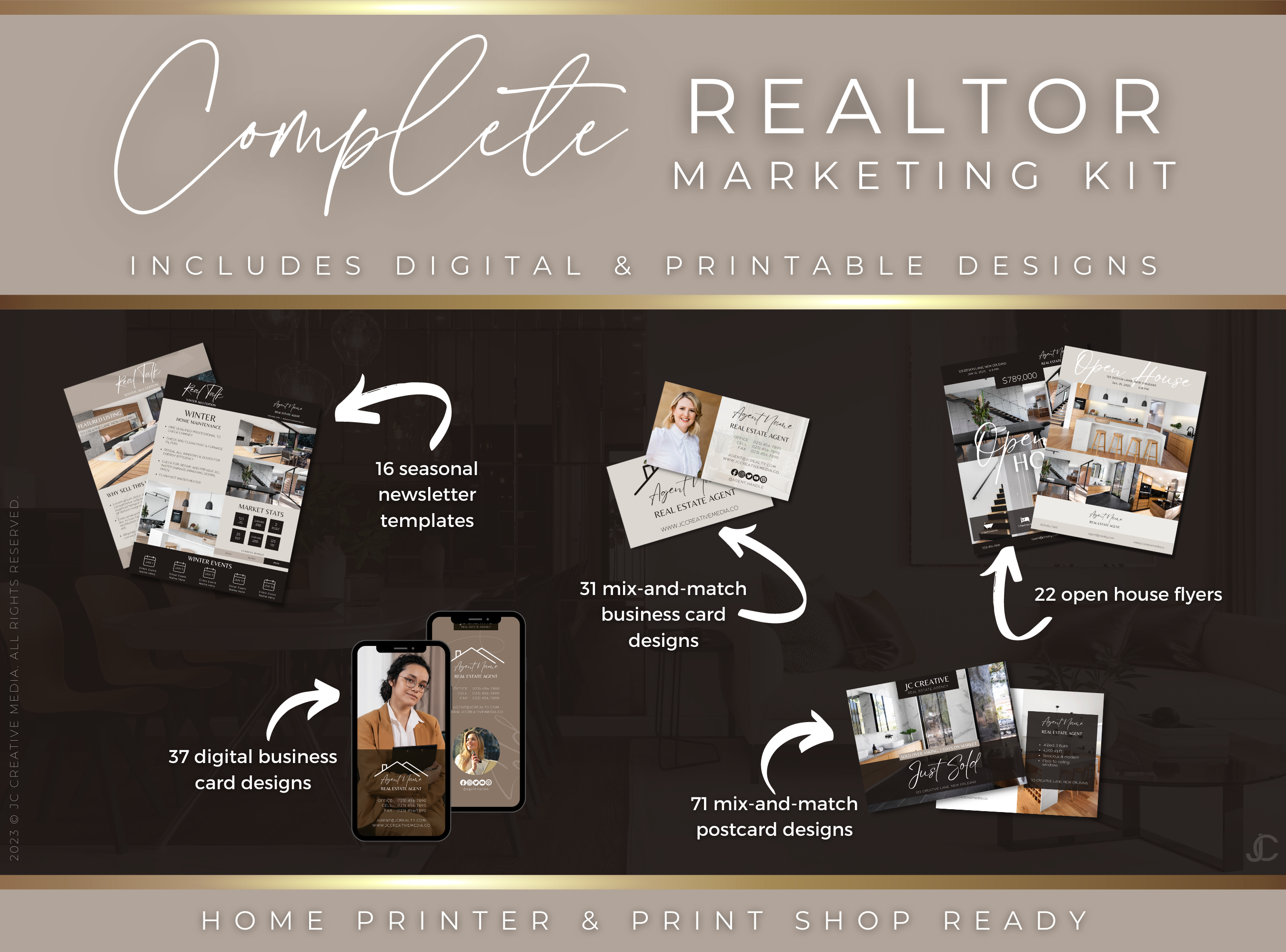 1,100+ Realtor Canva Templates for Real Estate Marketing & Branding | Estate Collection™ Luxe Edition