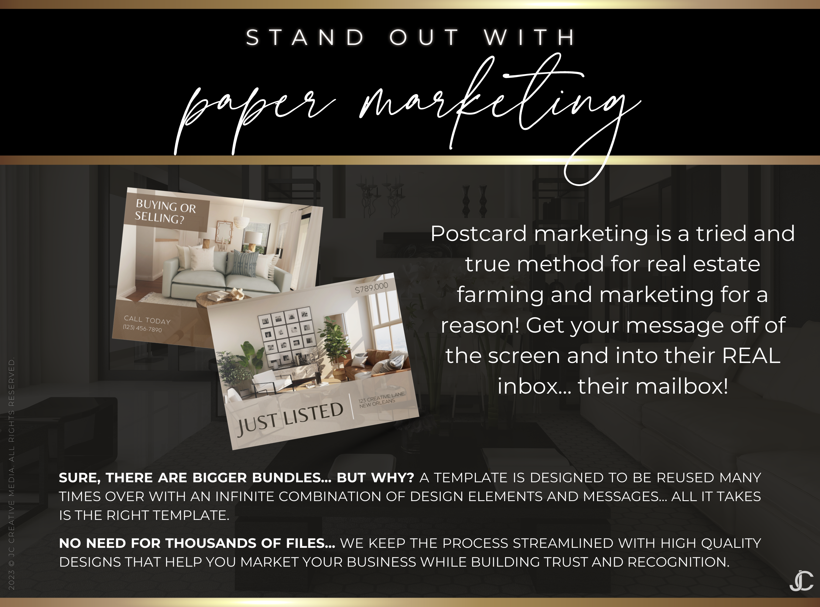 280+ Postcard Templates for Real Estate Marketing & Realtor Farming | Estate Collection™ ALL Color Editions!