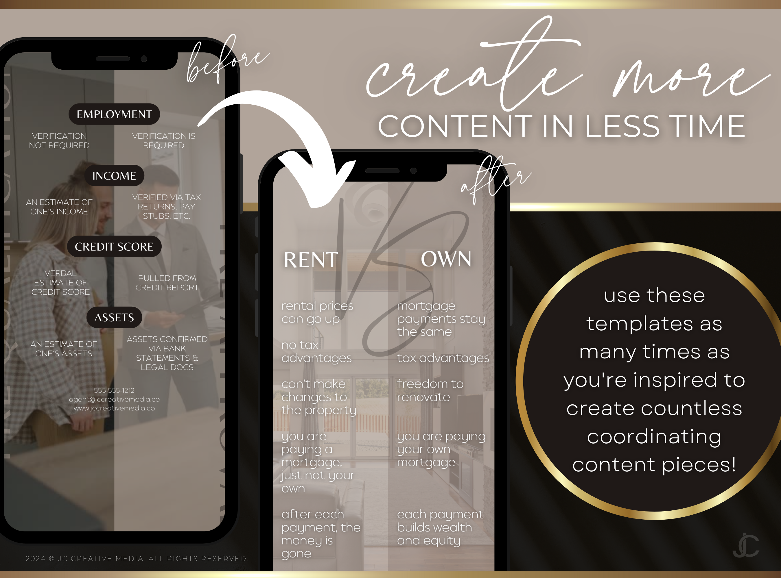 21 Real Estate Marketing Reels Posts: VOL. 3 (Canva Video Templates) | Estate Collection™ Luxe Edition