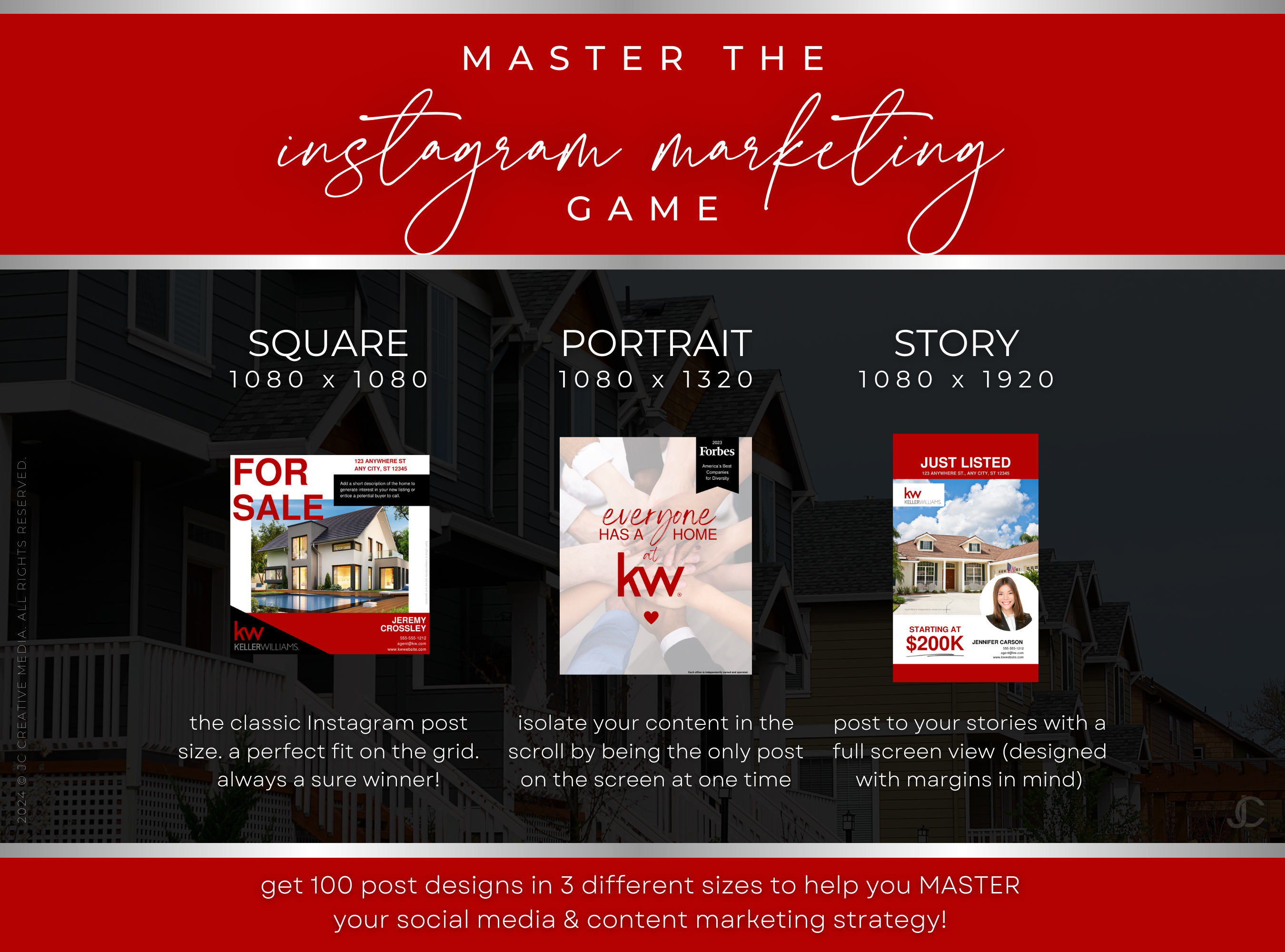 420+ Keller Williams Instagram Marketing & Branding Templates for Real Estate Agents