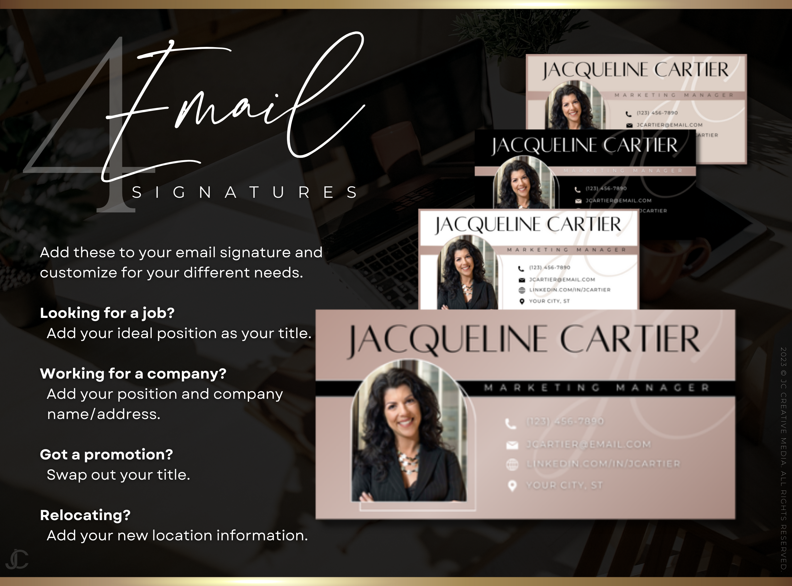 Designer Resume™ Suite (Canva Templates) | Aesthete Collection™ Rose Gold Edition