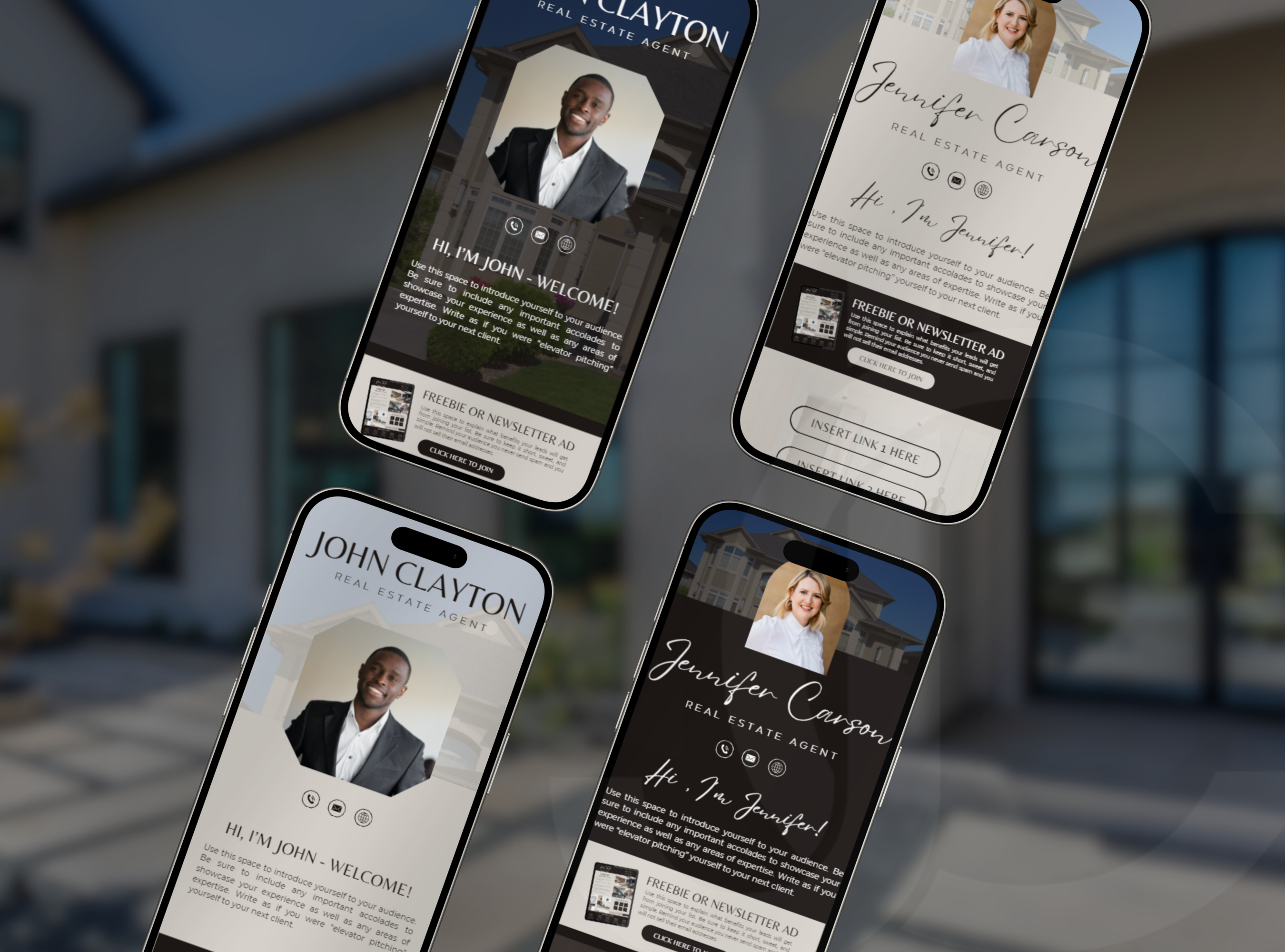 Realtor Link In Bio Website Template
