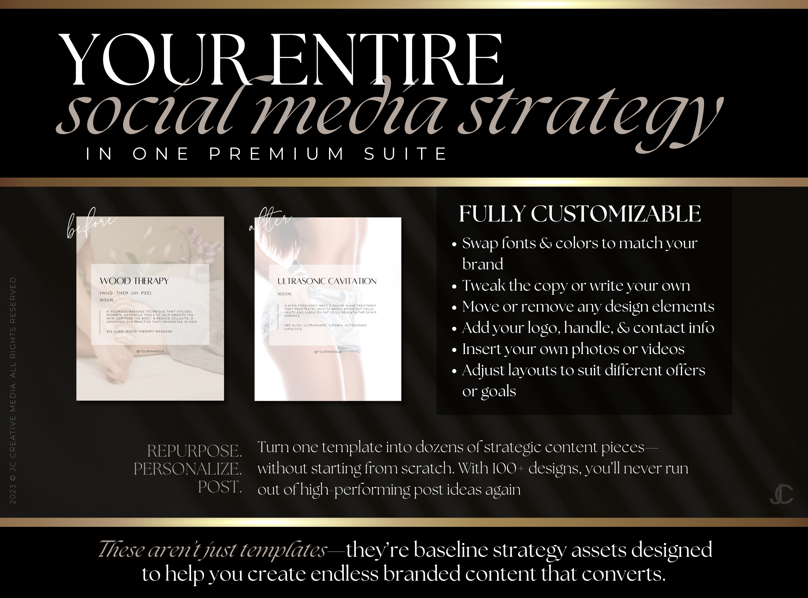 520+ Body Contouring & Spa Marketing Templates – Luxury Social Media Kit for Instagram & Facebook