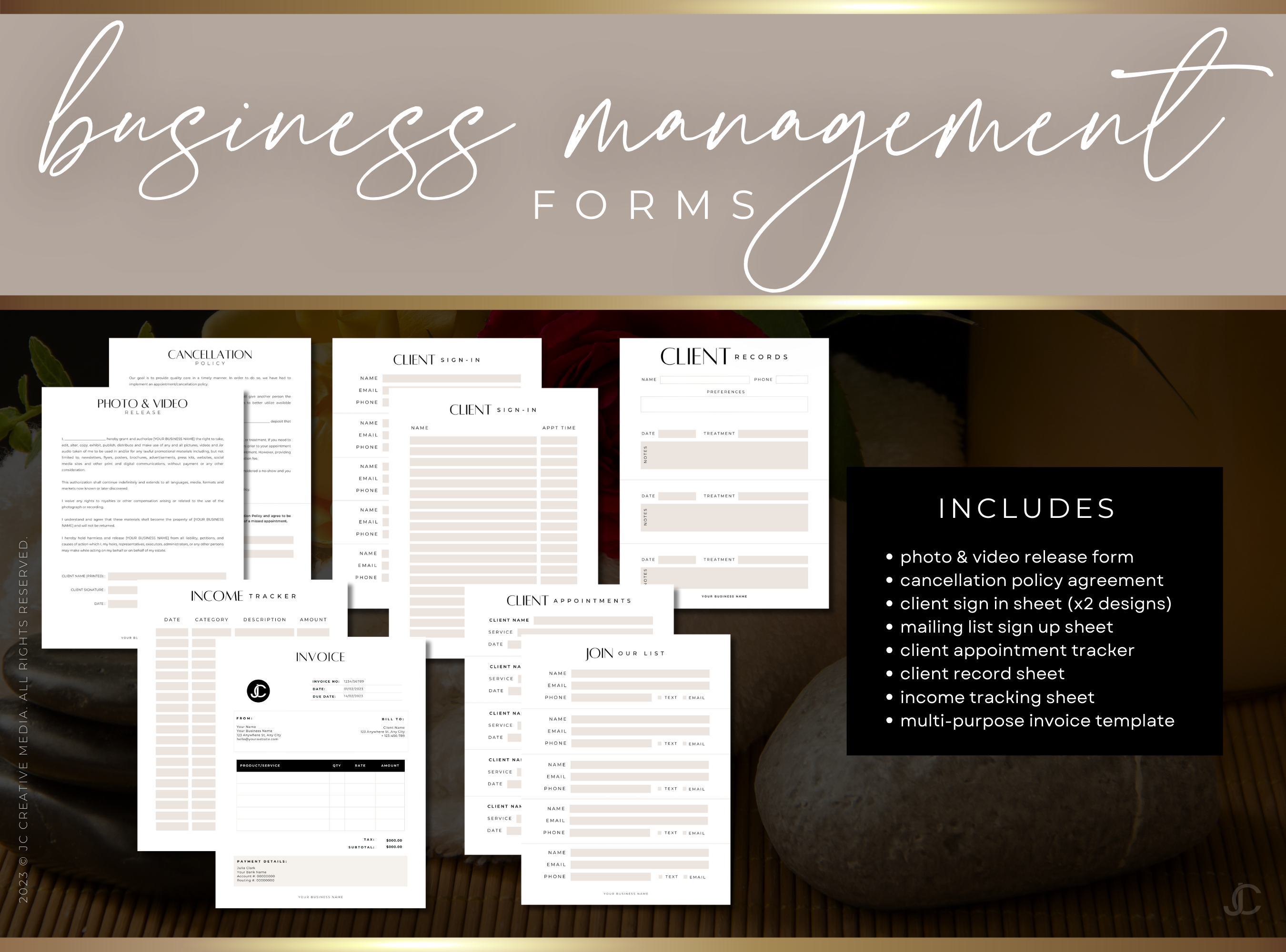 Esthetics Forms for Estheticians & Med Spas (Canva Templates) | Aesthete Collection™ Luxury Edition