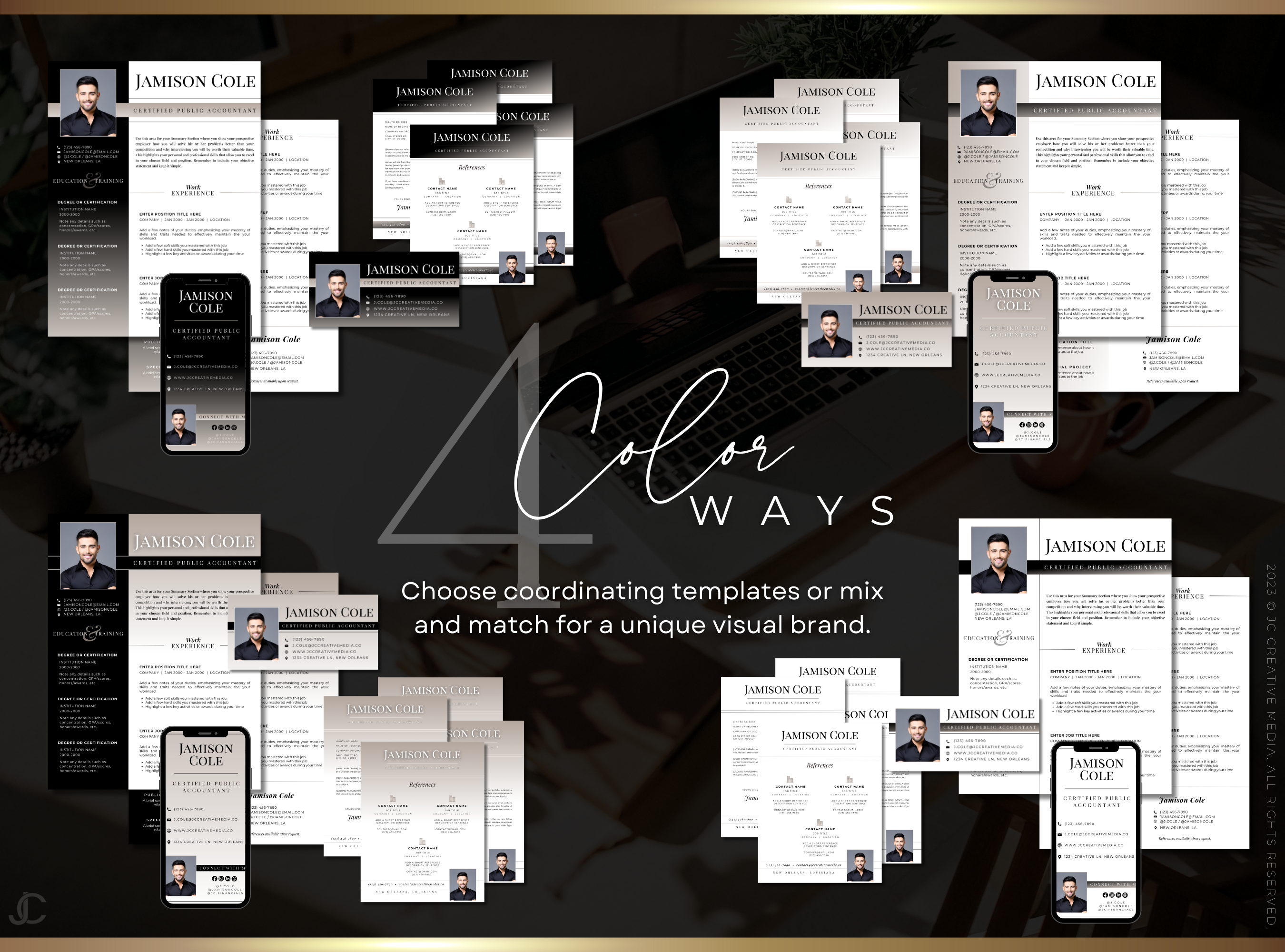 Designer Resume™ Suite (Canva Templates) | Pro Collection™ Fawn Edition