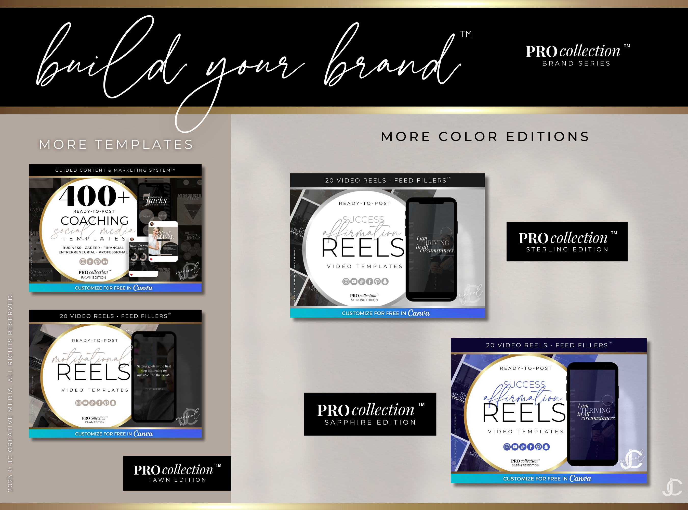 20 Success Affirmation Reels (Ready-to-Post) | Pro Collection™ Fawn Edition