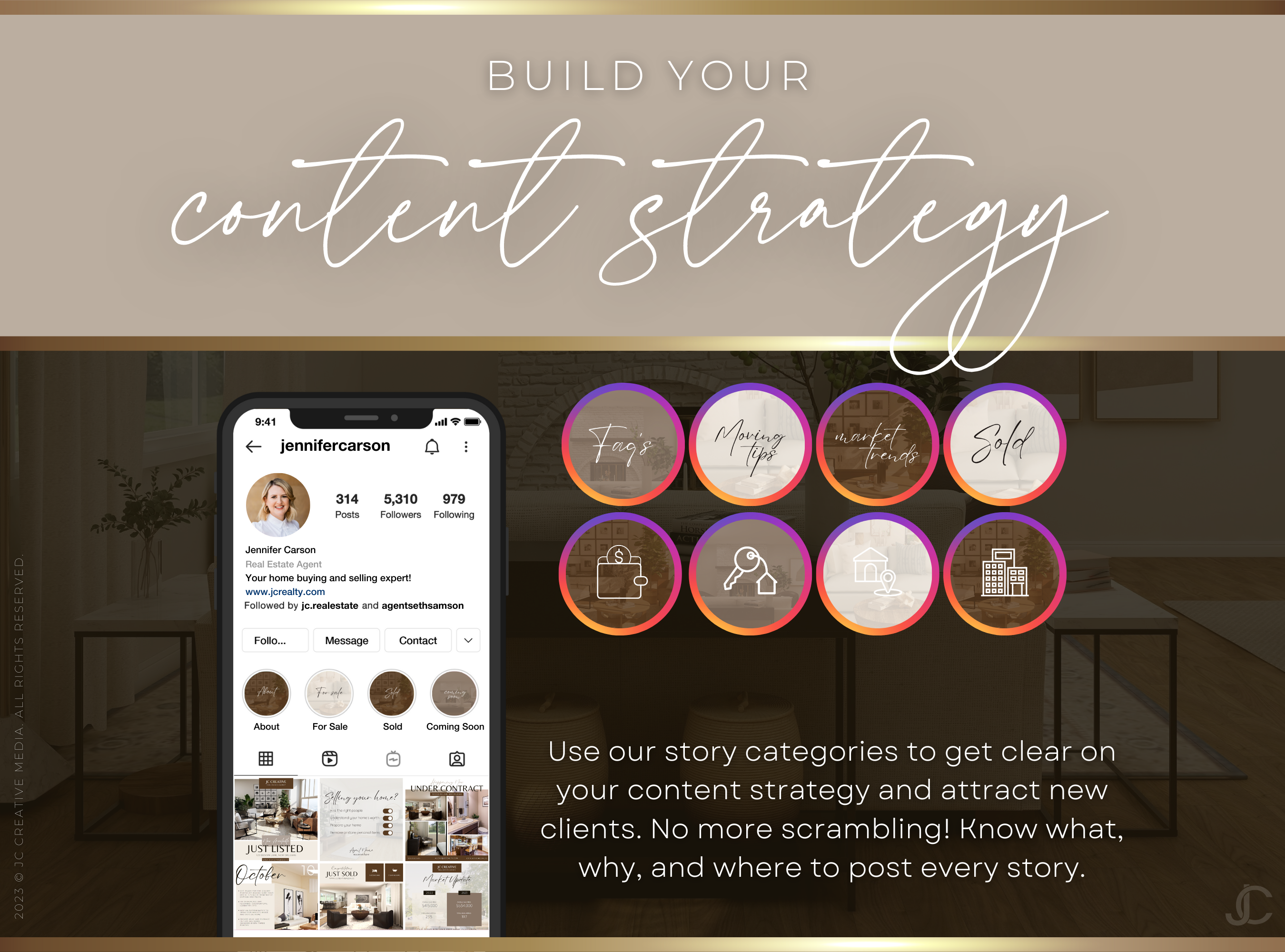 120+ Instagram Highlight Cover Templates for Real Estate Agents | Estate Collection™ Classic Edition