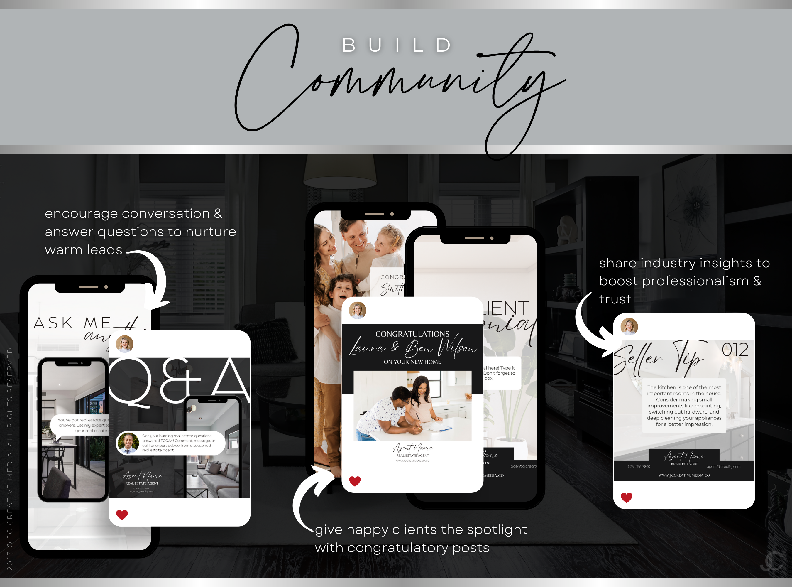 400+ Instagram Post & Story Templates for Real Estate Agents | Estate Collection™ Modern Edition