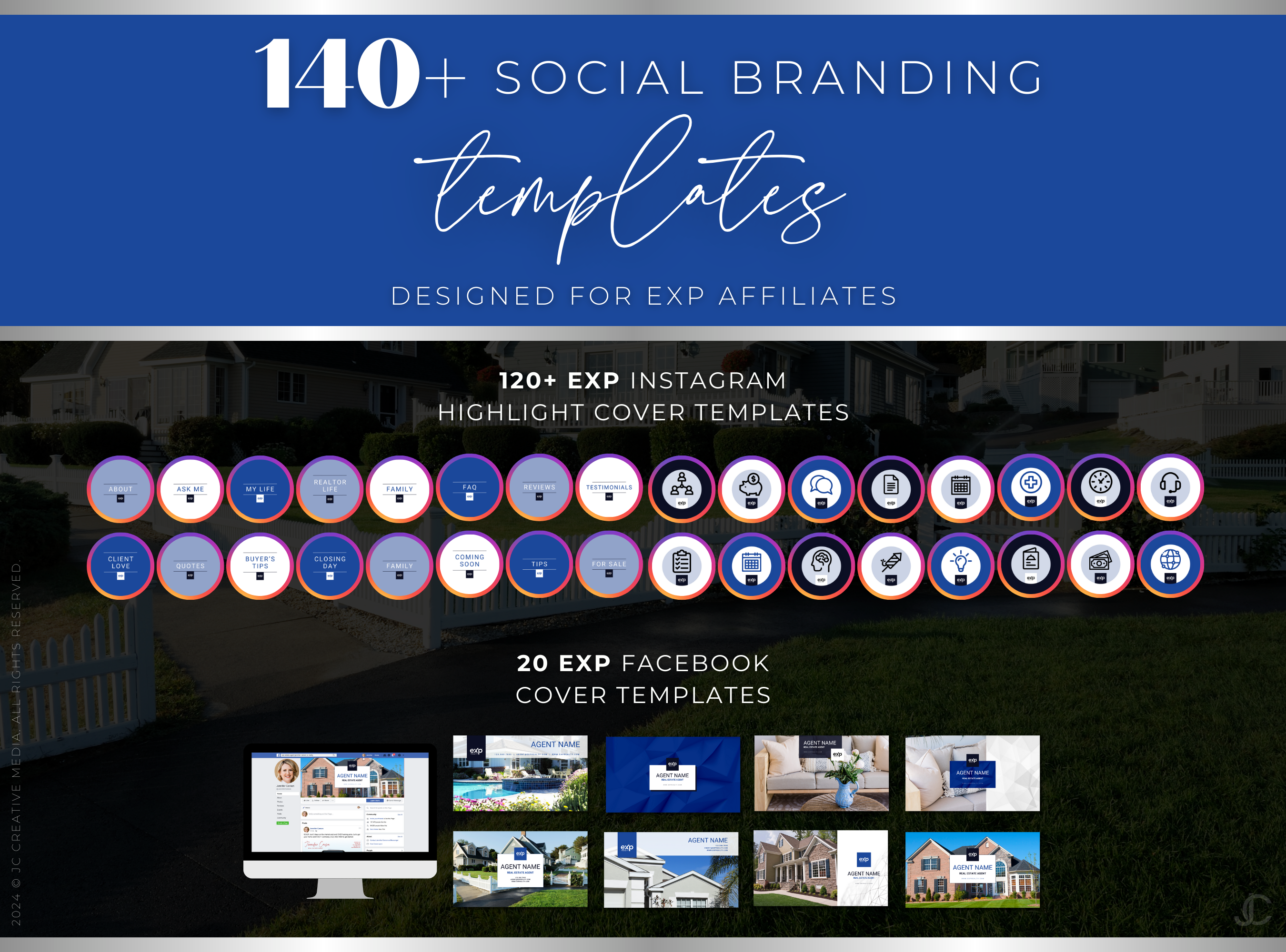 540+ eXp Realty Social Media Marketing & Branding Templates for Real Estate Agents & Brokers