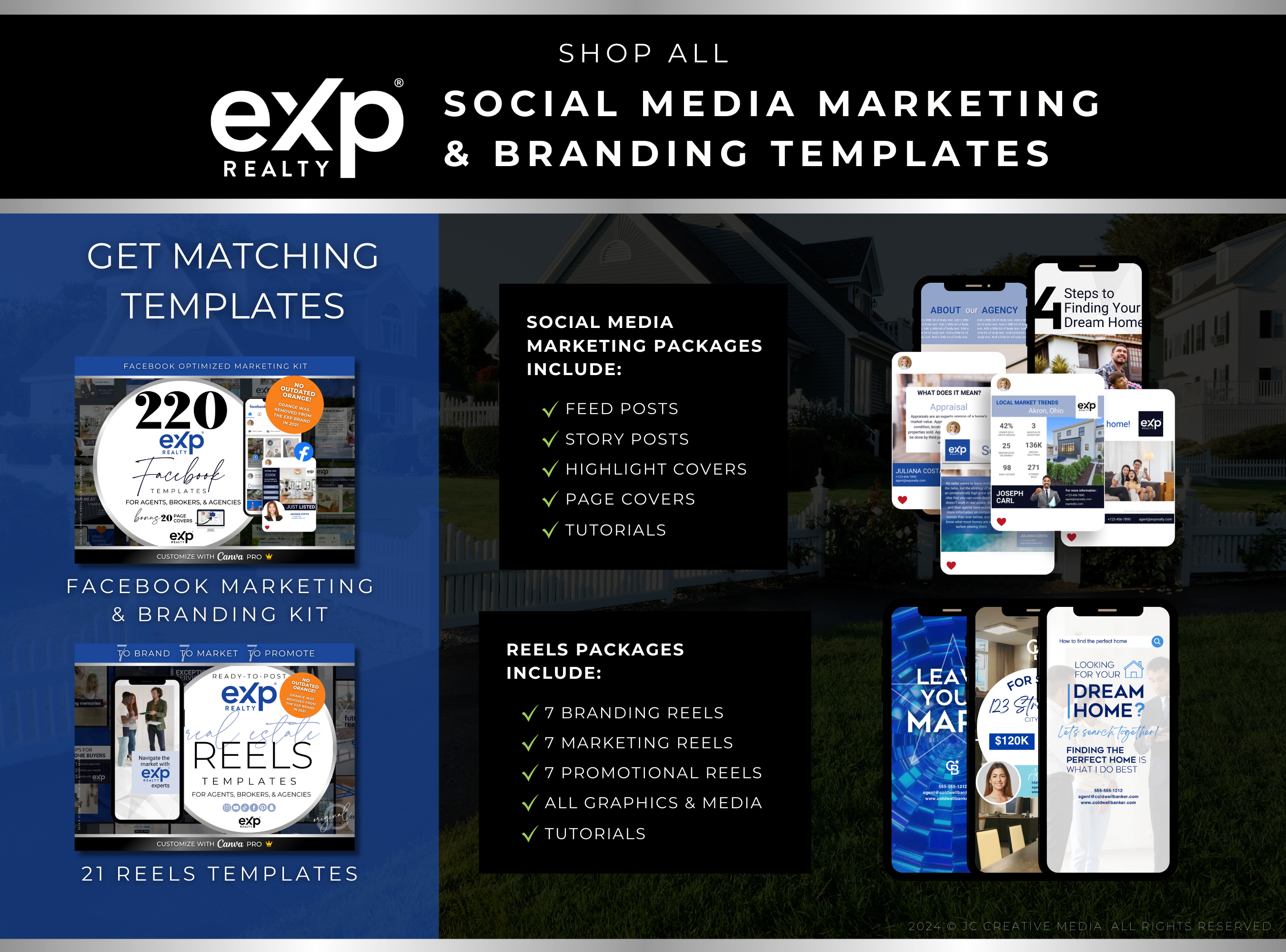 420+ eXp Realty Instagram Marketing & Branding Templates for Real Estate Agents