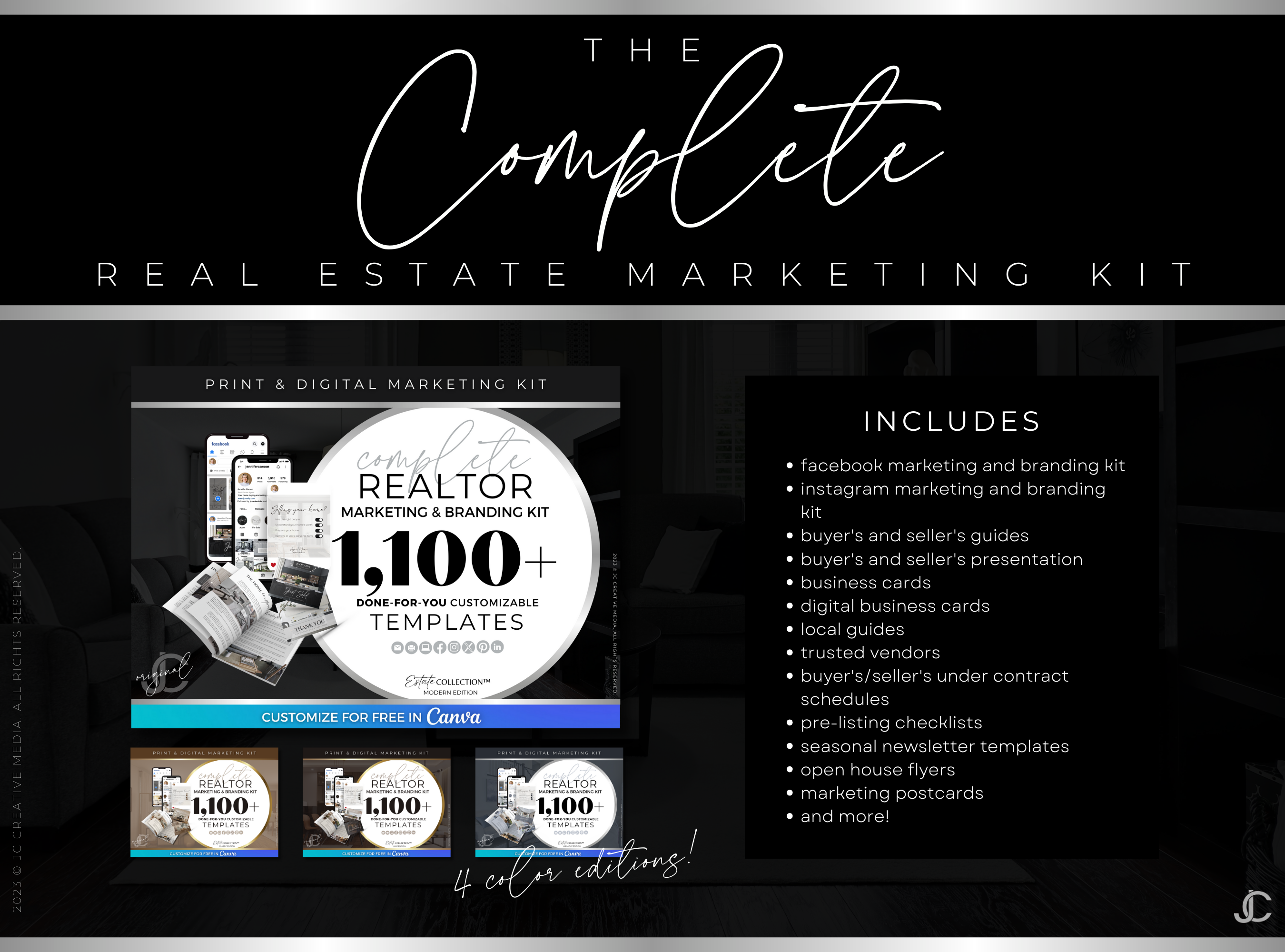 Real Estate Buyer's & Seller's Guide Bundle (with Bonus Digital Presentation Formats!) | Estate Collection™ Modern Edition